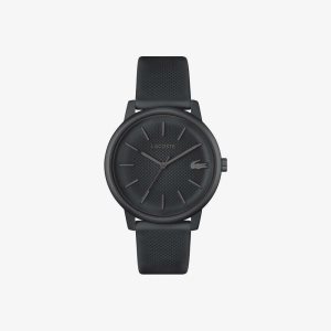 Lacoste 12.12 Move 3 Hands Black Silikoni Mustat | COR-541027