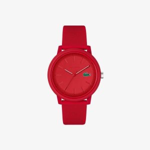 Lacoste 12.12 Red Silikoni Strap Punainen | TPA-419805