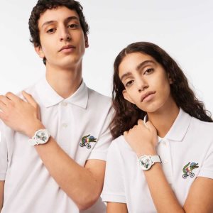 Lacoste 12.12 x Netflix Sex Education 3 Hands Silikoni Valkoinen | QZO-385620