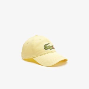 Lacoste Adjustable Organic Puuvilla Twill Keltainen | AYD-712953