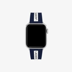 Lacoste Blue Silikoni Apple Strap Mustat | NJT-503621