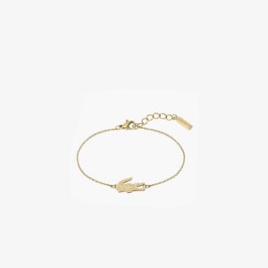 Lacoste Crocodile Bracelet Pinkki Kultaiset | TOC-630154