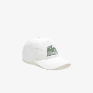 Lacoste Crocodile Patch Branded Valkoinen | KGO-409876