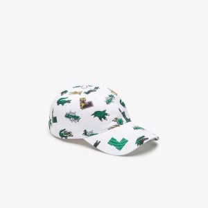 Lacoste Crocodile Print Valkoinen | ODN-698214