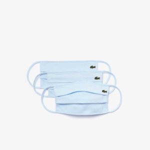 Lacoste L.12.12 Face Masks 3-Pack Vaaleansininen | BTV-413582