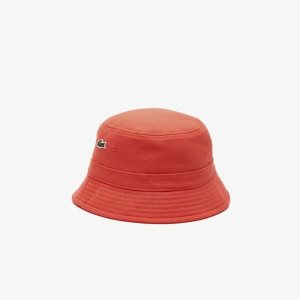 Lacoste Organic Puuvilla Bucket Oranssi | QMF-487635