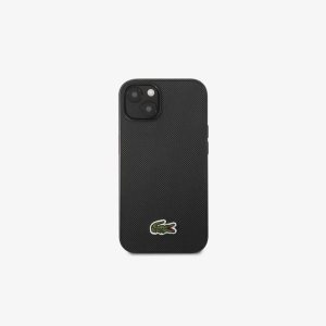 Lacoste Petit Pique Effect iPhone 14 Mustat | FLH-026587