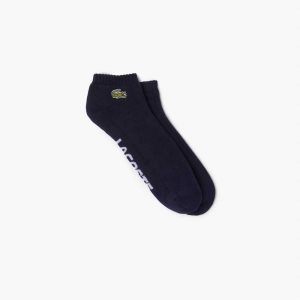 Lacoste SPORT Branded Stretch Puuvilla Low-Cut Laivastonsininen Sininen Valkoinen | YJB-826537