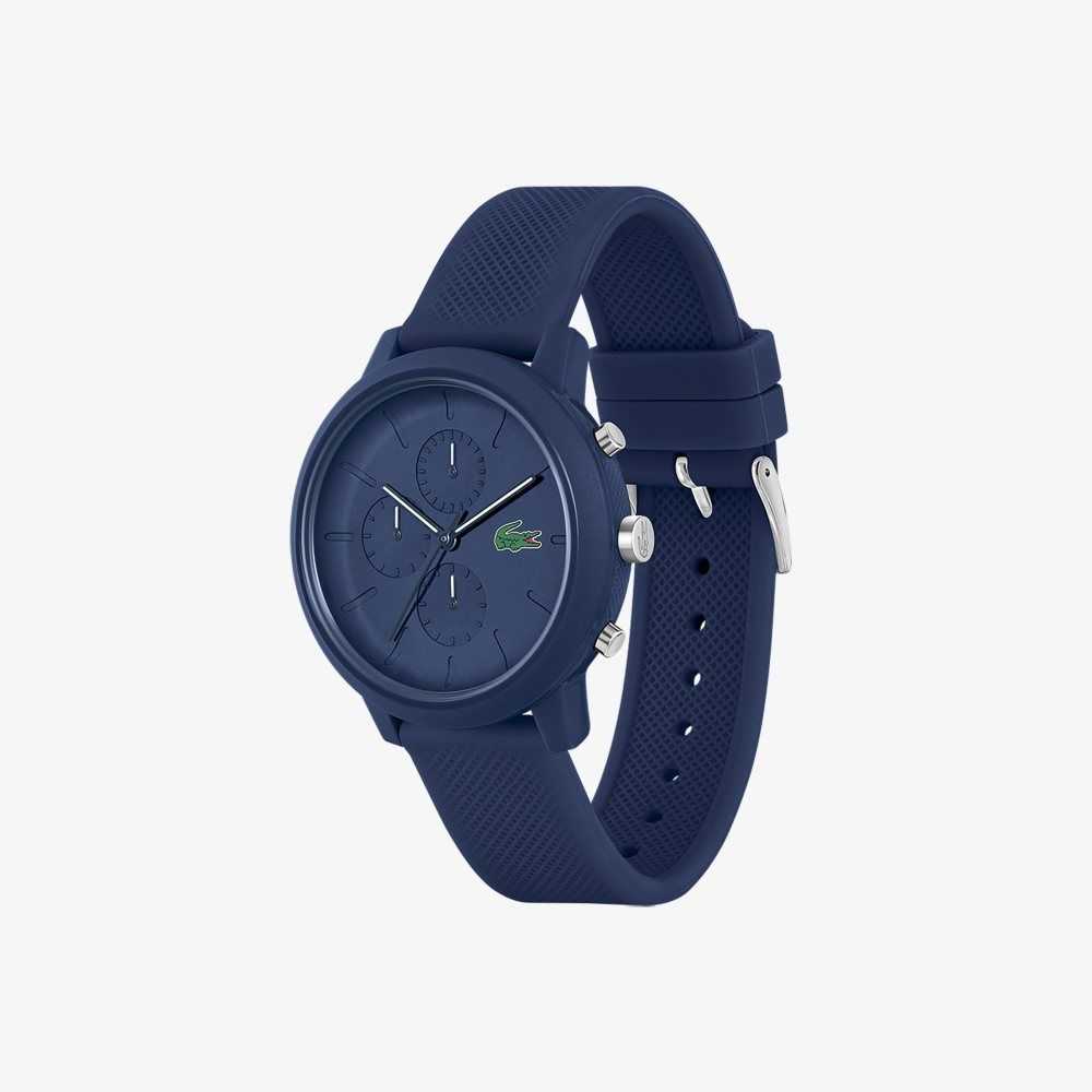 Lacoste 12.12 Chrono Blue Silikoni Sininen | FEG-572319