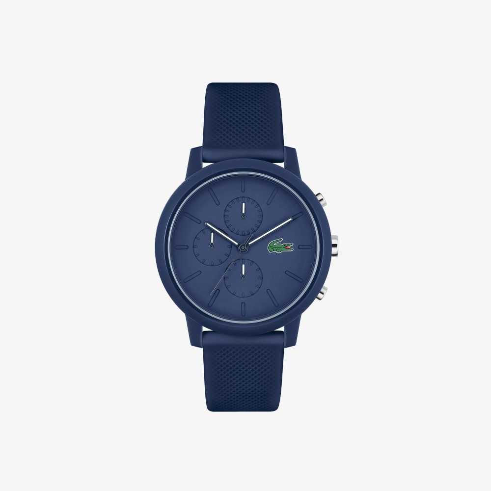 Lacoste 12.12 Chrono Blue Silikoni Sininen | FEG-572319