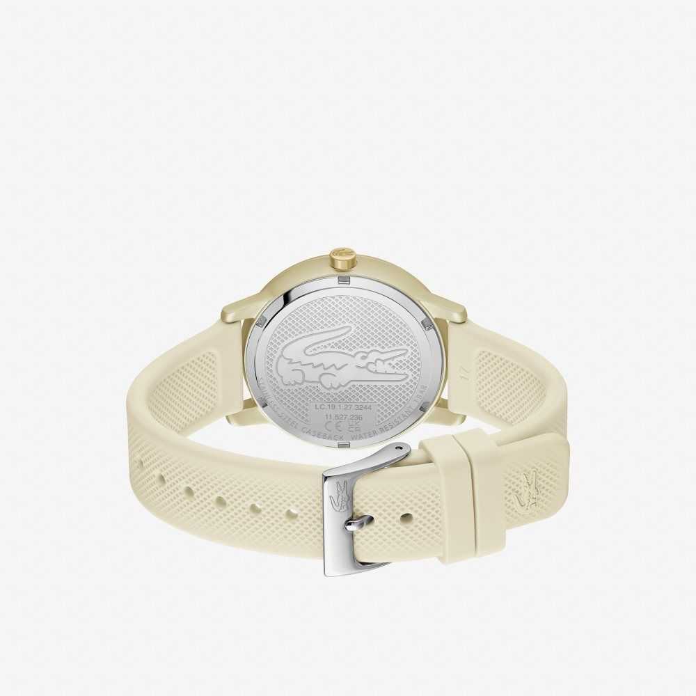 Lacoste 12.12 Go 3 Hands Champagne Silikoni Kultaiset | WTM-306485