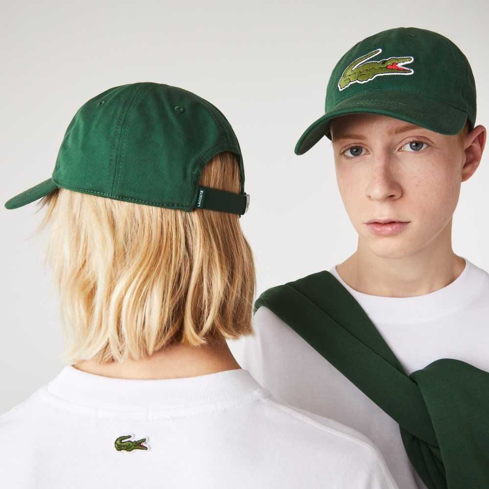 Lacoste Adjustable Organic Puuvilla Twill Vihreä | KFI-084315