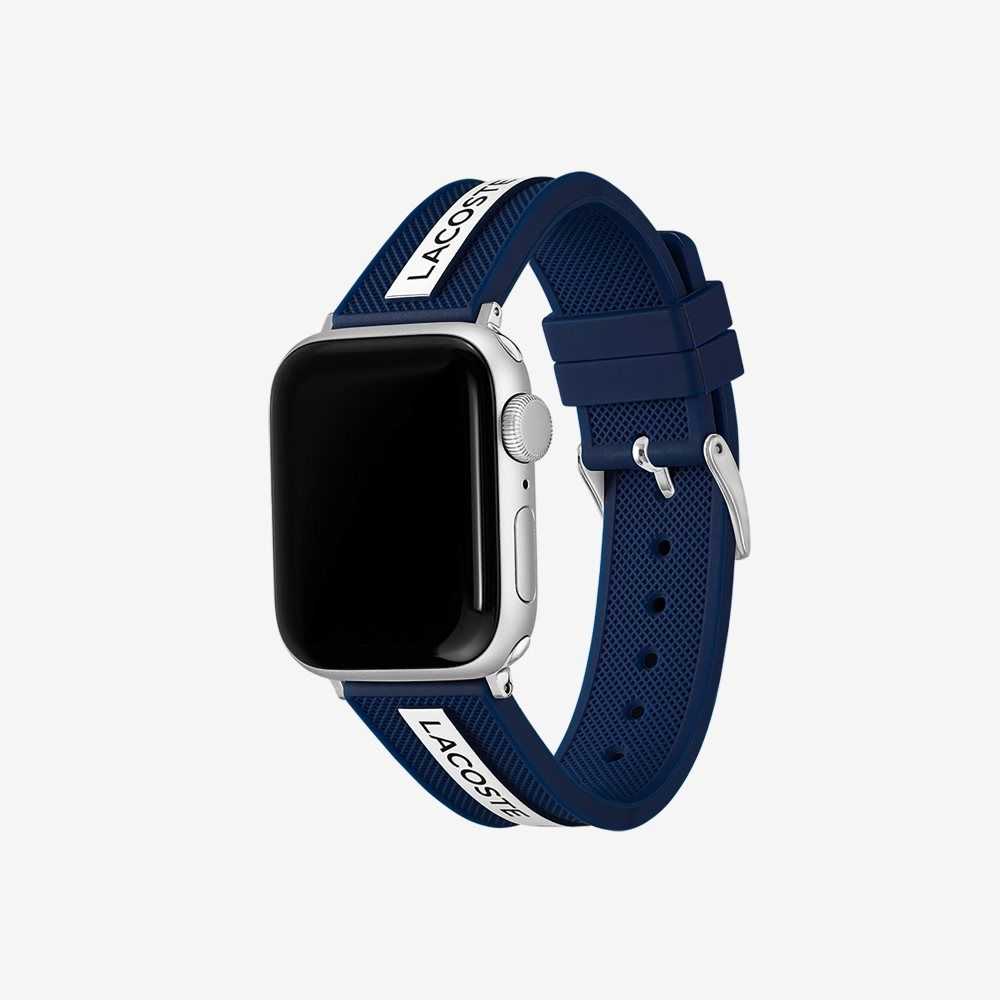 Lacoste Blue Silikoni Apple Strap Mustat | NJT-503621