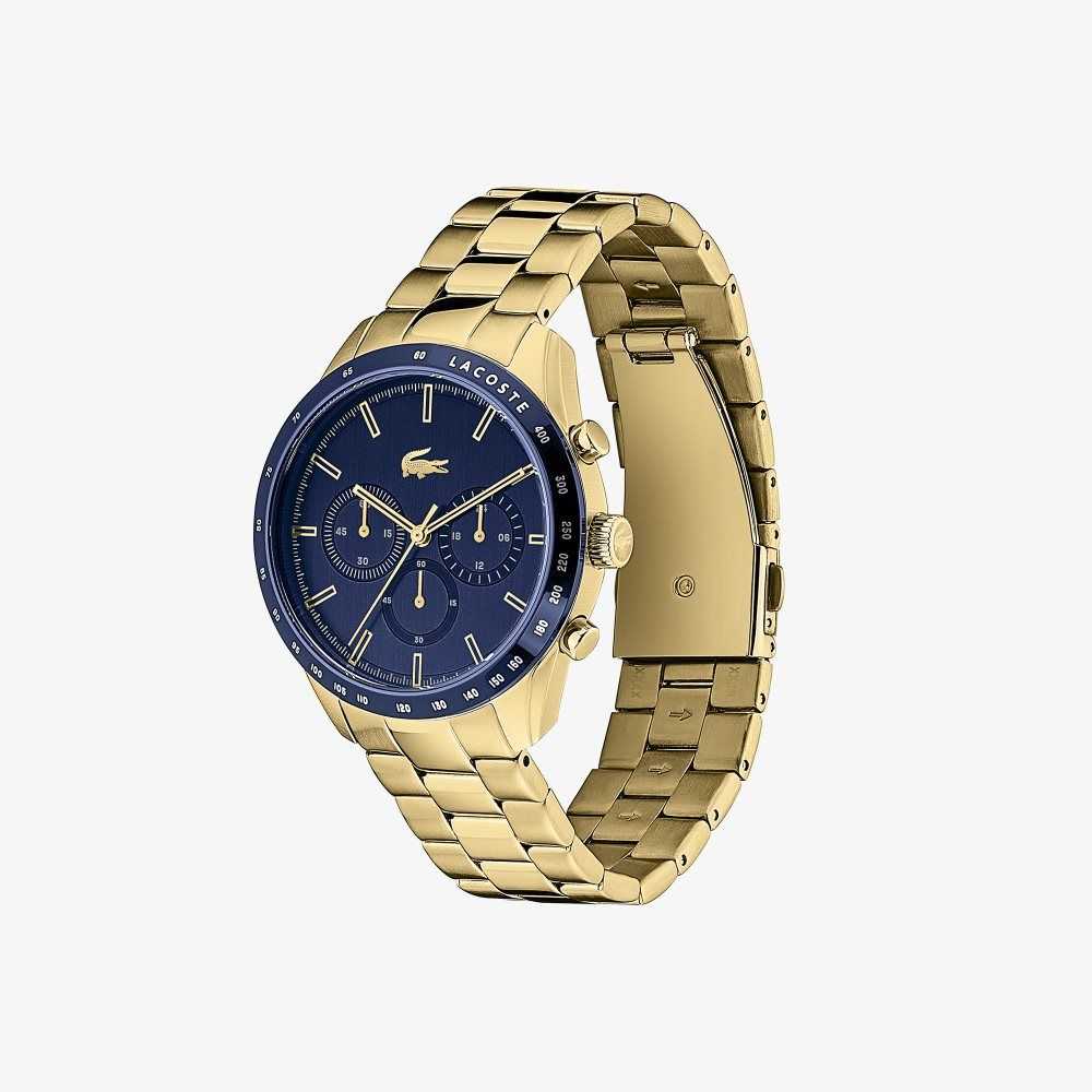 Lacoste Boston Kronografi Ionic Gold Plated Kultaiset | DKJ-795280