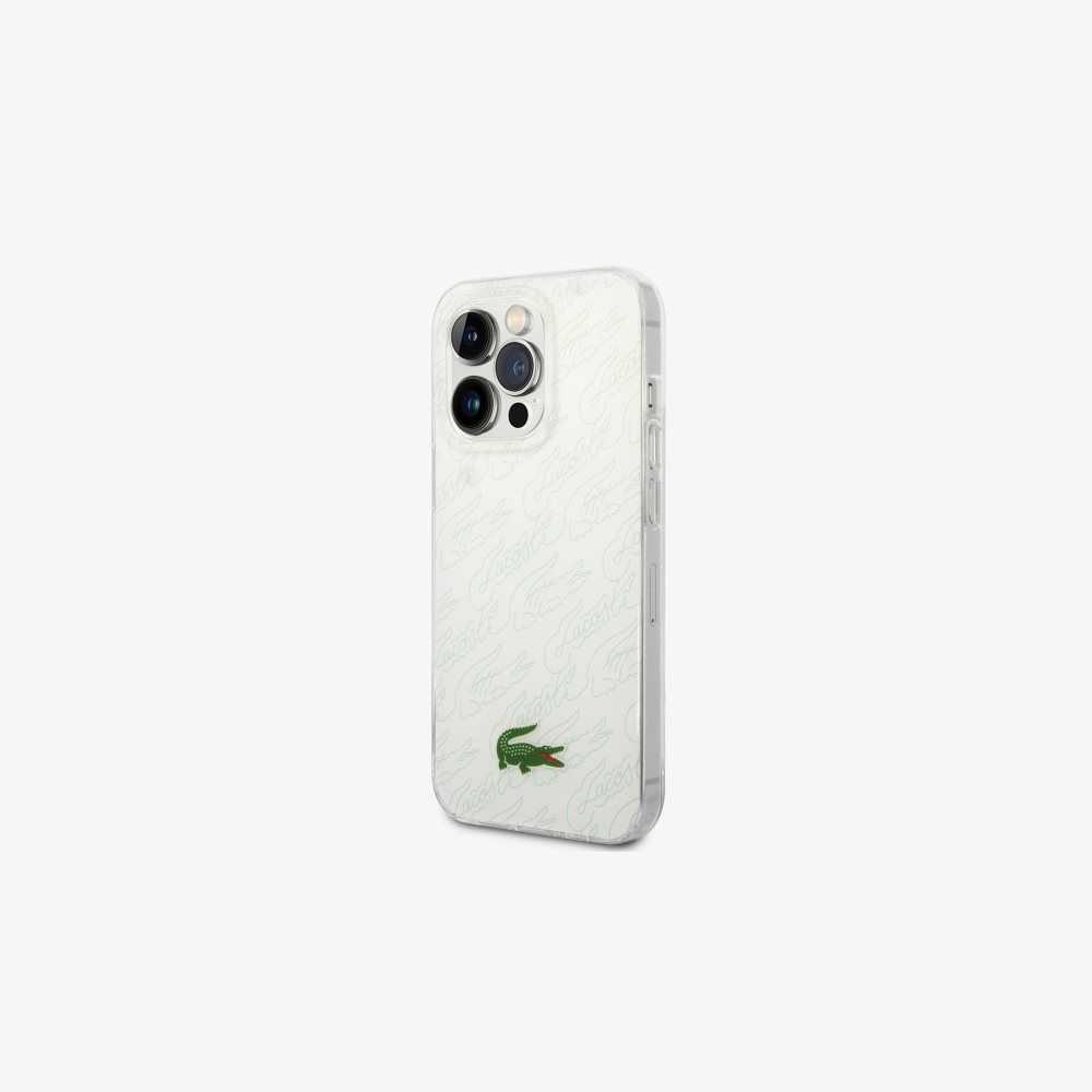 Lacoste Checkerboard Print iPhone 14 Pro Valkoinen | KXJ-623508