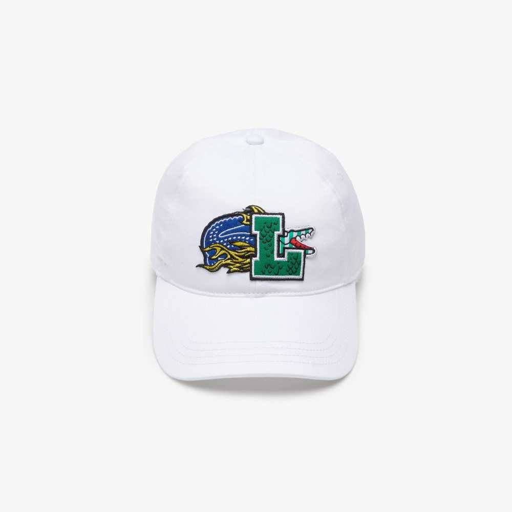 Lacoste Contrast Badge Valkoinen | QGZ-163482