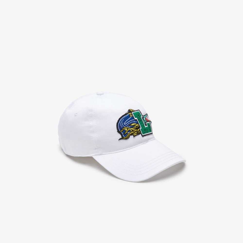 Lacoste Contrast Badge Valkoinen | QGZ-163482