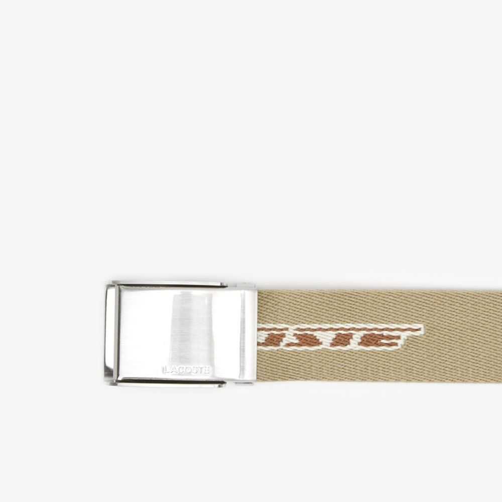 Lacoste Contrast Logo Print Belt Monivärinen | PNZ-735281