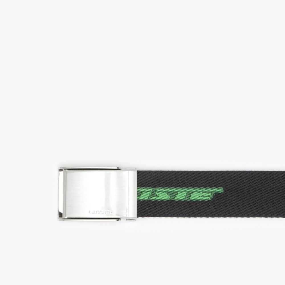 Lacoste Contrast Logo Print Belt Monivärinen | VBJ-960345