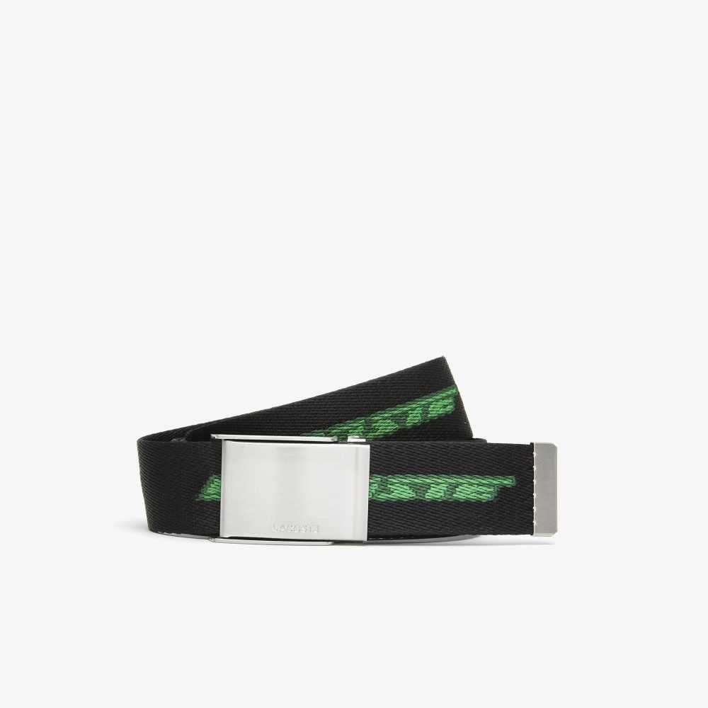 Lacoste Contrast Logo Print Belt Monivärinen | VBJ-960345