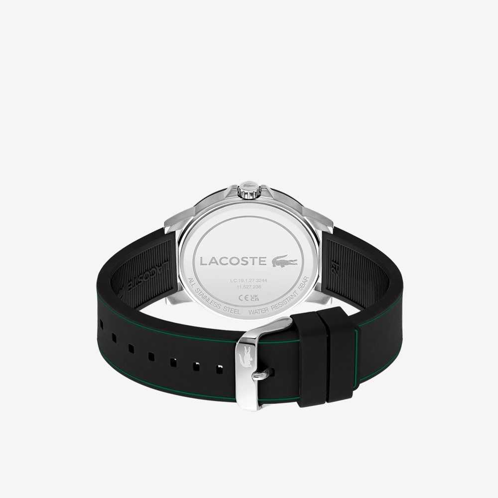 Lacoste Court 3 Hands Black Silikoni Mustat | UGK-538024