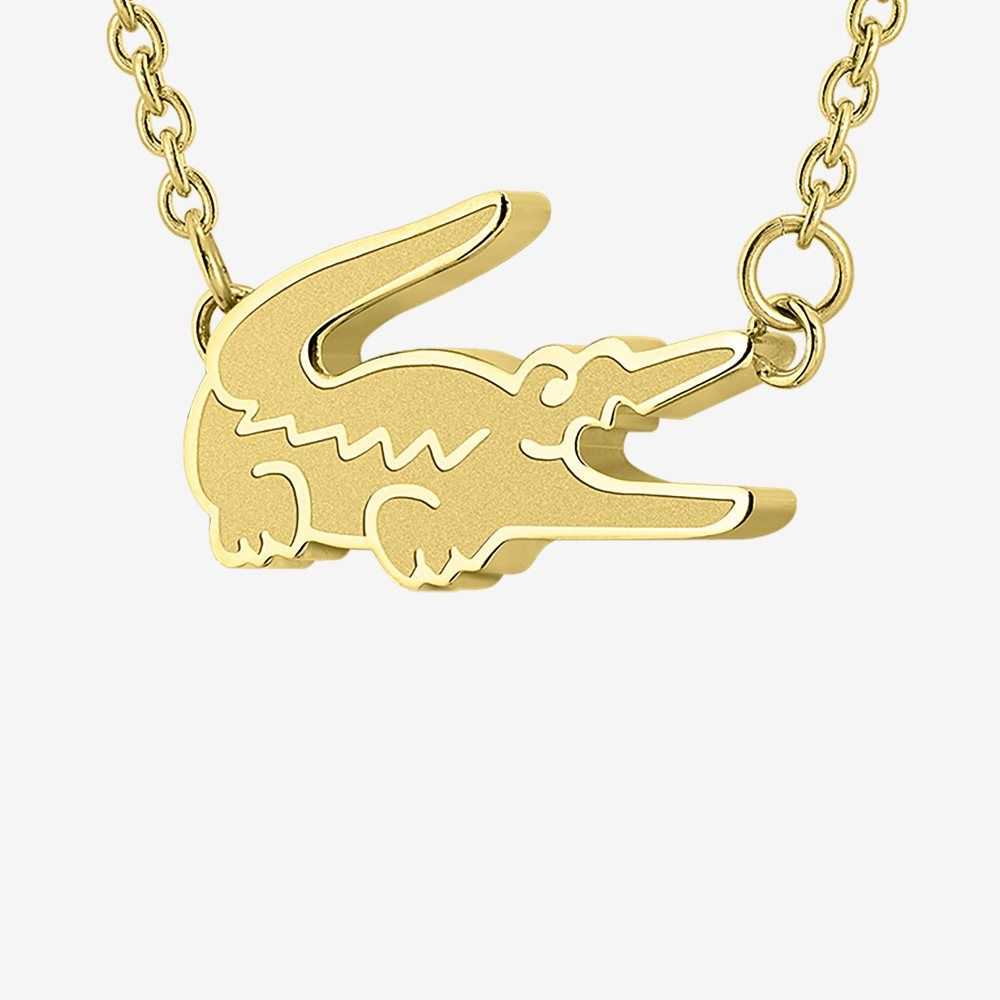 Lacoste Crocodile Necklace Kultaiset | JQL-187034