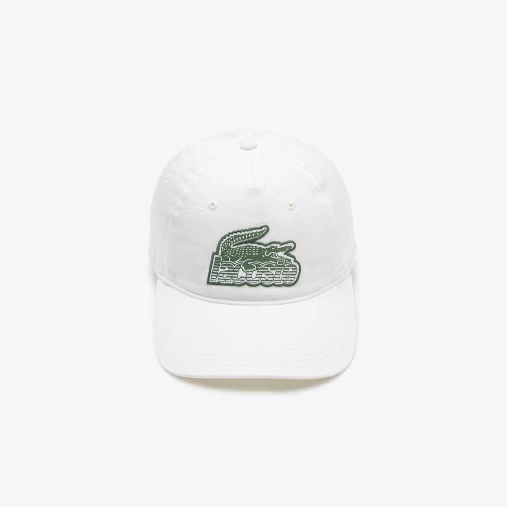 Lacoste Crocodile Patch Branded Valkoinen | KGO-409876