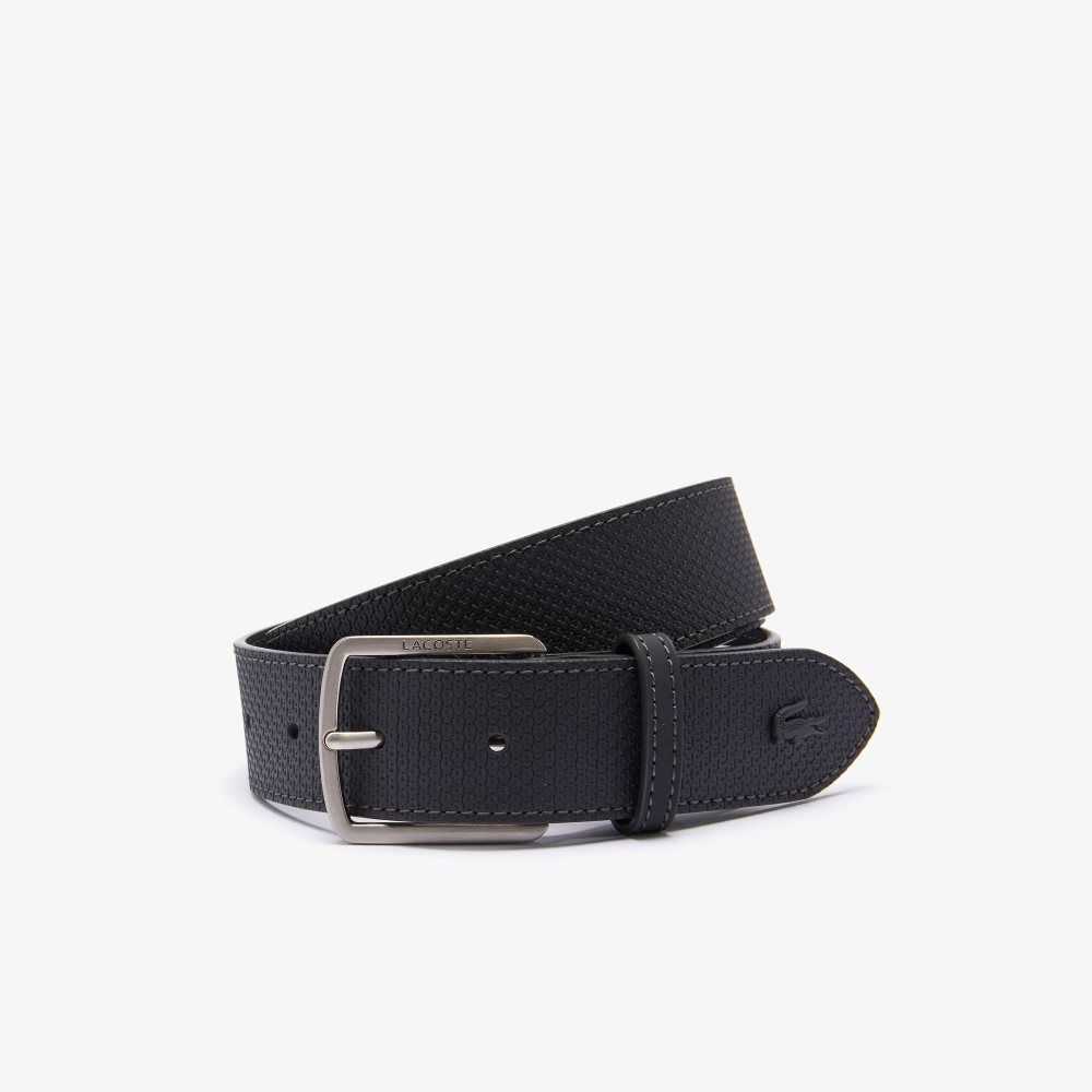 Lacoste Engraved Solki Reversible Pique Nahkaiset Belt Tummanruskea | QLM-941358