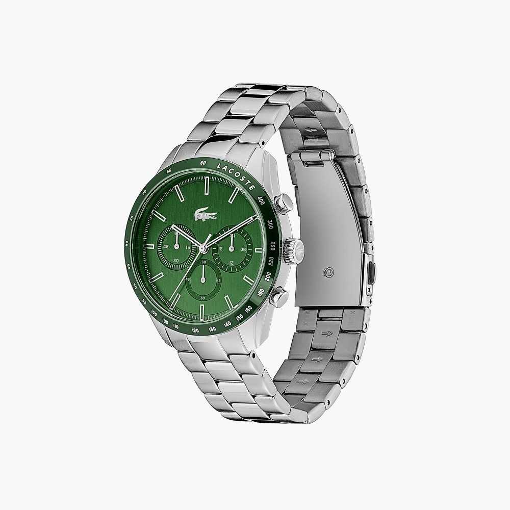 Lacoste Green Stainless Steel Strap Boston Chrono Hopea | ZNU-987304