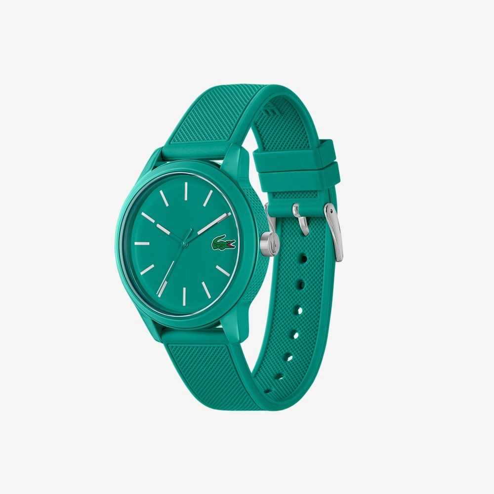 Lacoste L.12.12 3 Hands Green Silikoni Mustat | AWH-325107