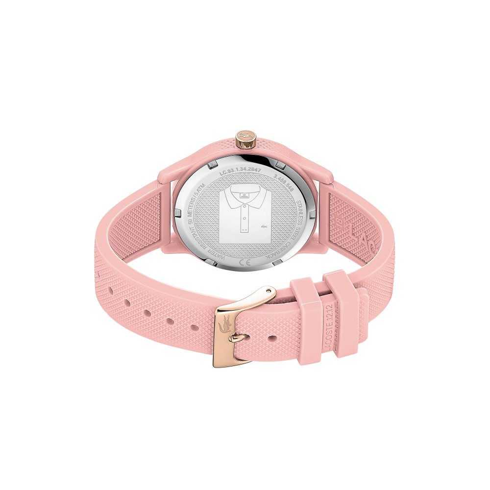 Lacoste L.12.12 Pink Silikoni Petit Pique Strap Pinkki | FAU-518237