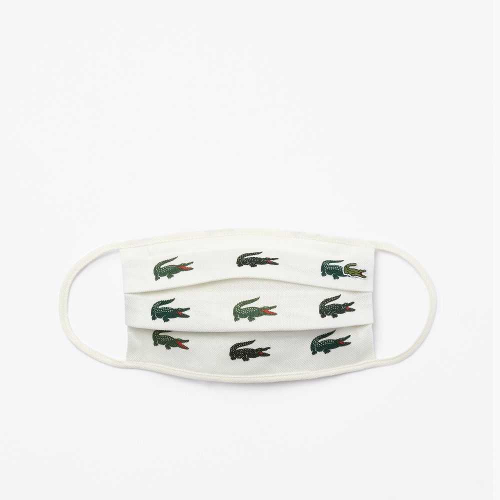 Lacoste L.12.12 Puuvilla Face Masks 3-Pack Vihreä Valkoinen | YMS-596741