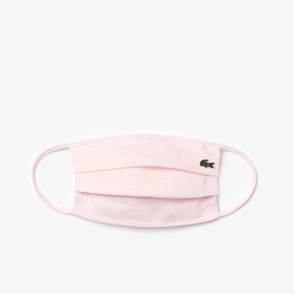 Lacoste L.12.12 Puuvilla Pique' Face Protection Mask Vaaleanpinkki | HFM-864521