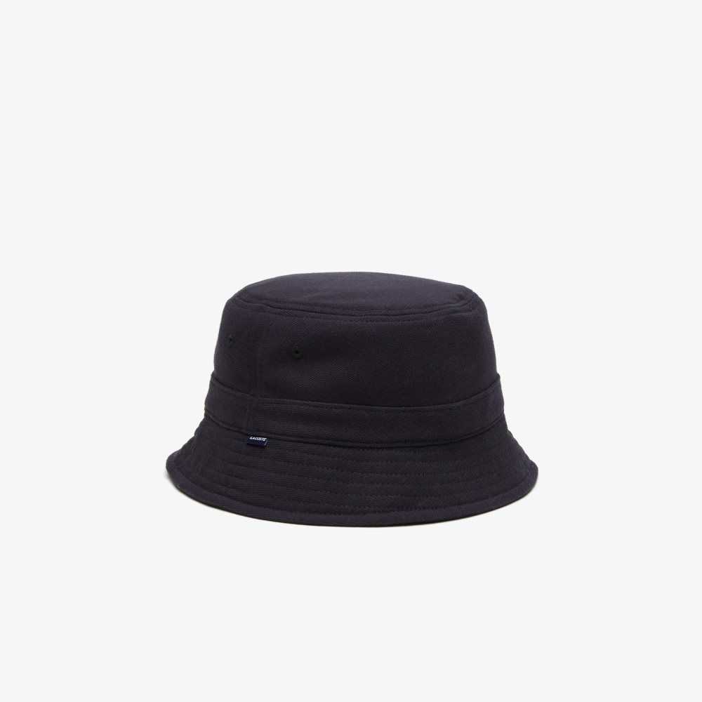 Lacoste Organic Puuvilla Bucket Laivastonsininen Sininen | HUX-695418