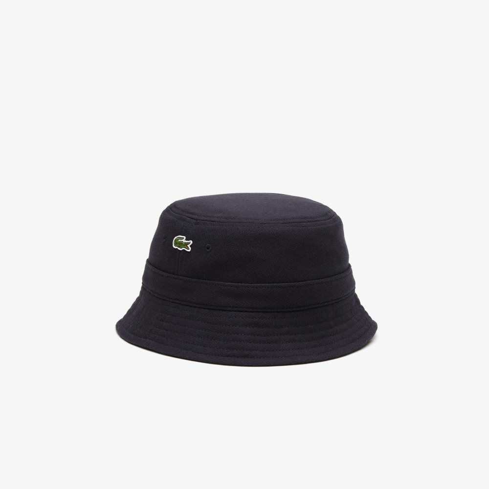 Lacoste Organic Puuvilla Bucket Laivastonsininen Sininen | HUX-695418