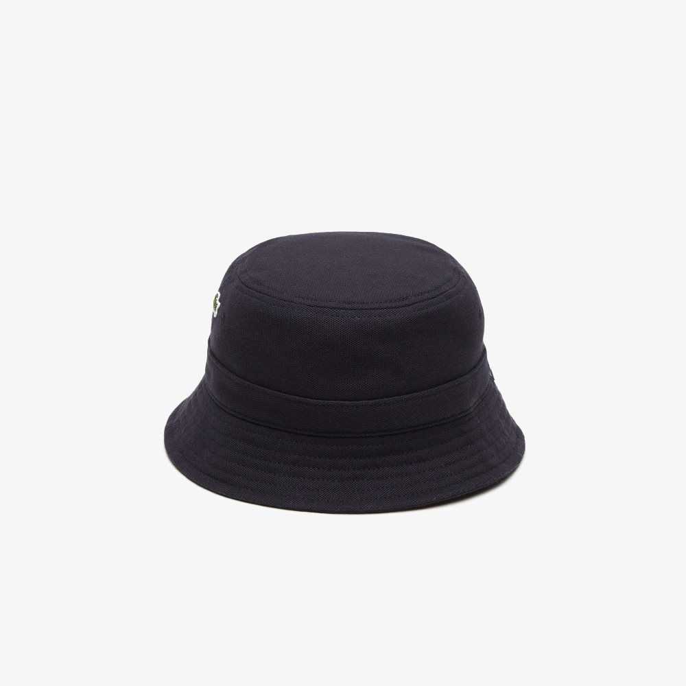 Lacoste Organic Puuvilla Bucket Laivastonsininen Sininen | HUX-695418