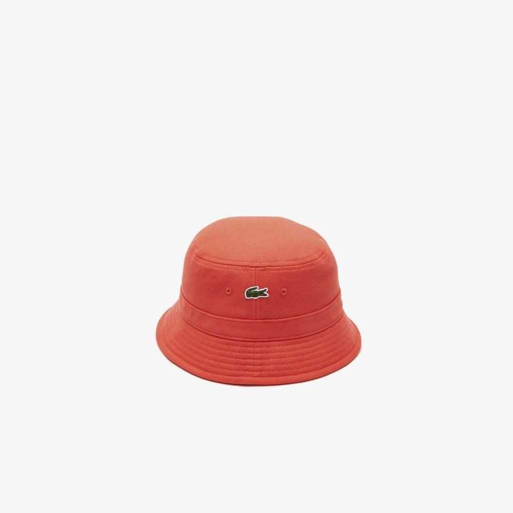 Lacoste Organic Puuvilla Bucket Oranssi | QMF-487635