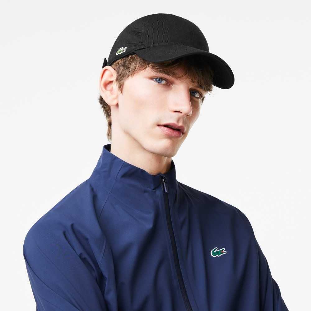 Lacoste Organic Puuvilla Twill Mustat | ZYD-219786