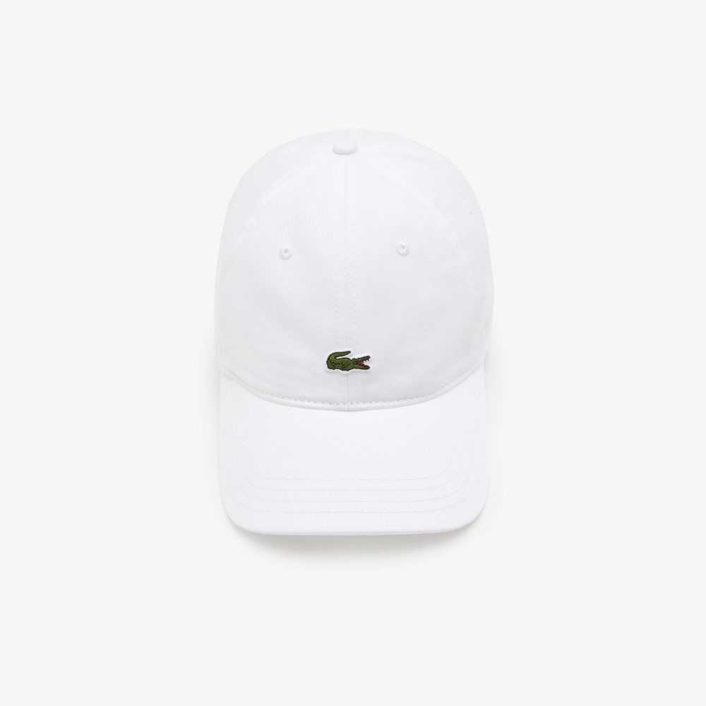 Lacoste Organic Puuvilla Twill Valkoinen | OQM-870256