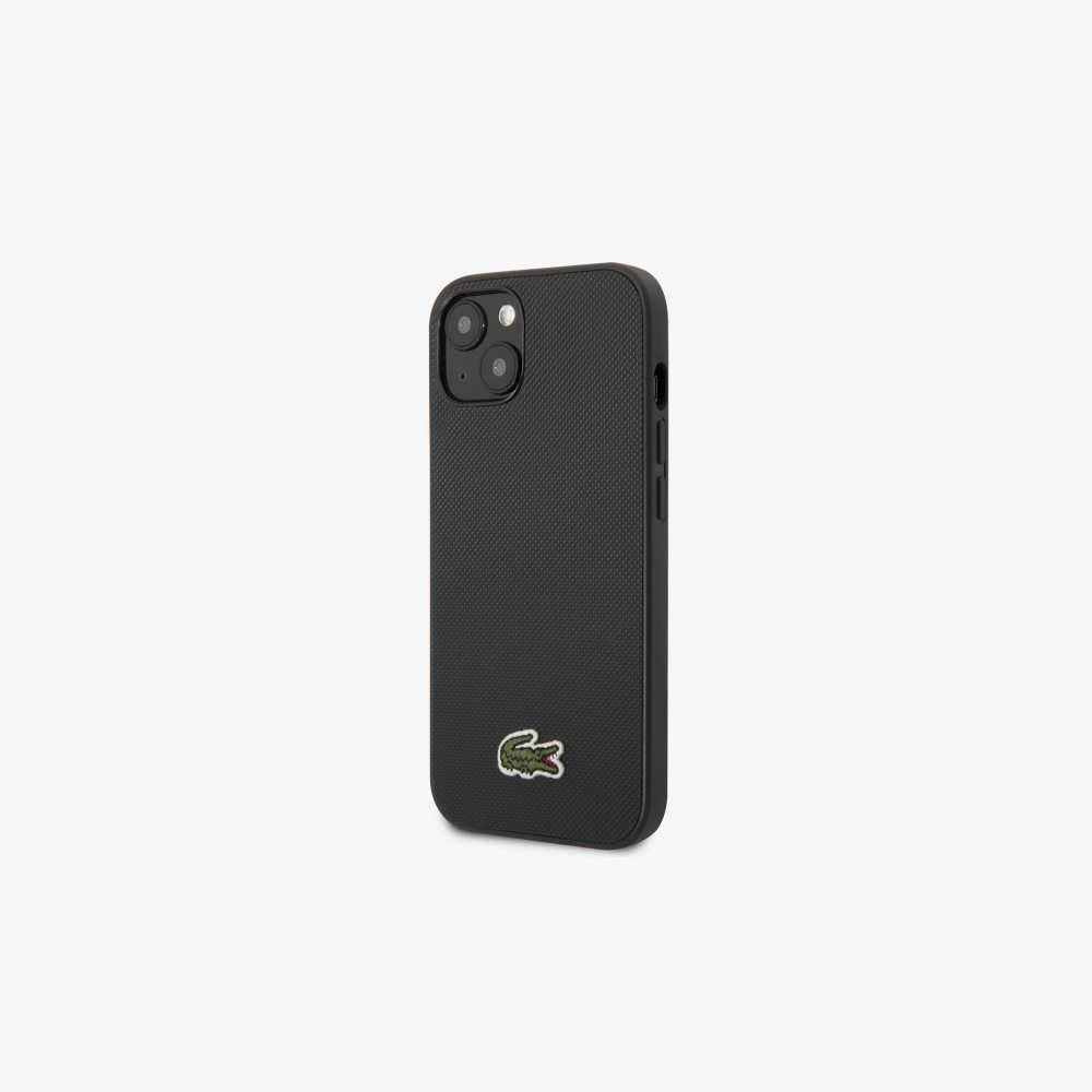 Lacoste Petit Pique Effect iPhone 14 Mustat | FLH-026587