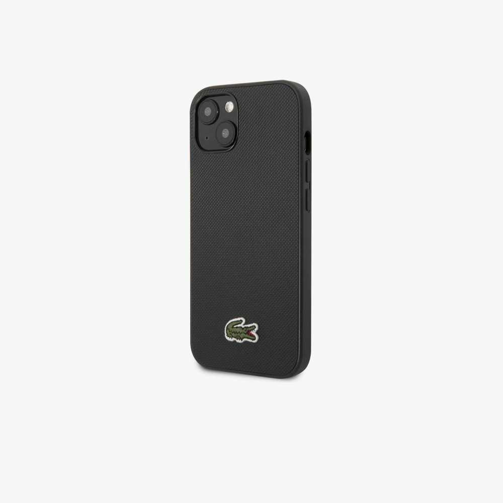 Lacoste Petit Pique Effect iPhone 14 Plus Mustat | FXU-253470