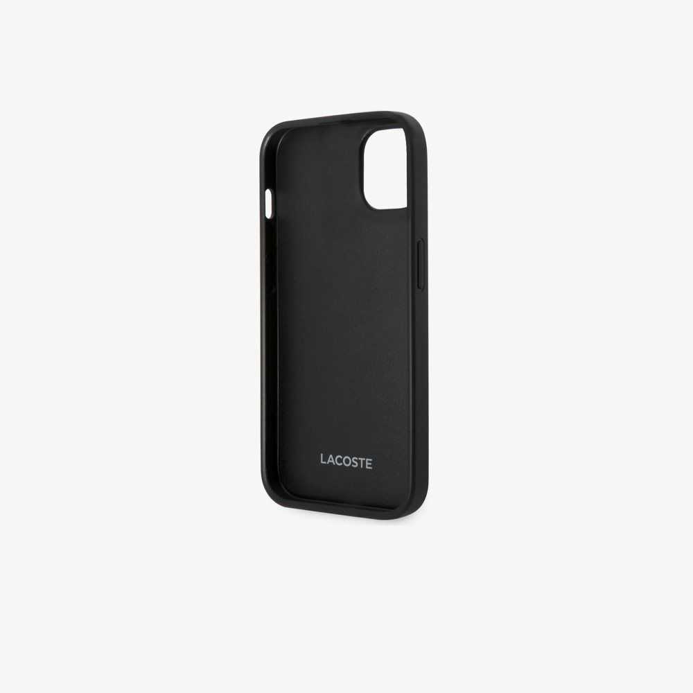 Lacoste Petit Pique Effect iPhone 14 Plus Mustat | FXU-253470