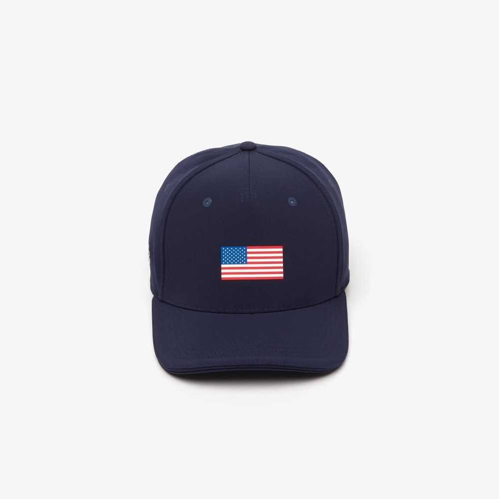 Lacoste Presidents Cup SPORT American Flag Adjustable Laivastonsininen Sininen | HXJ-349017