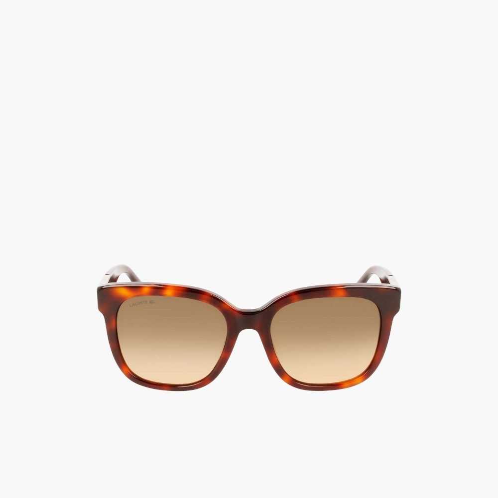 Lacoste Rectangle Acetate Croco Skin Monivärinen | UFA-153489