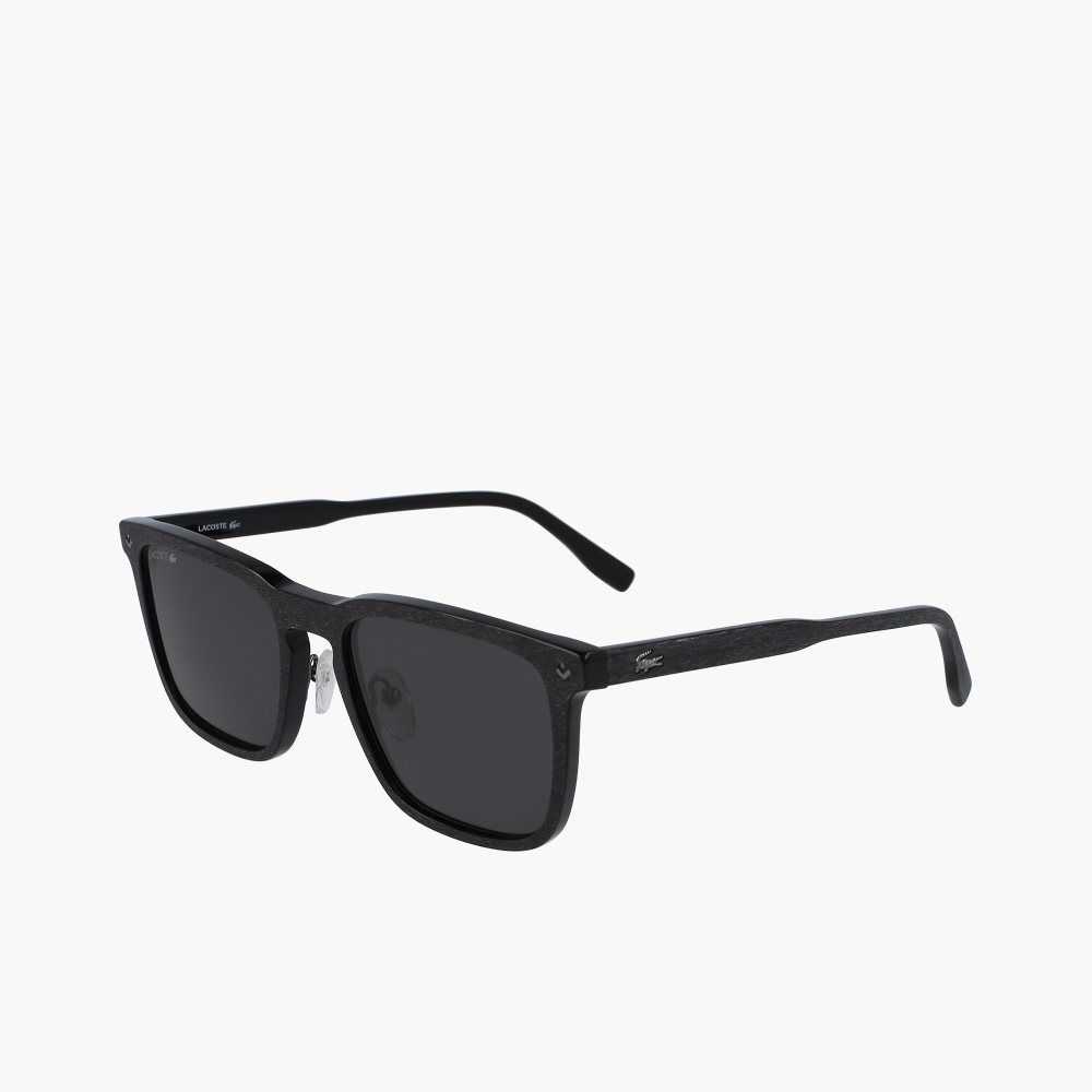 Lacoste Rectangle Acetate Paris Polo Mustat | AET-962530