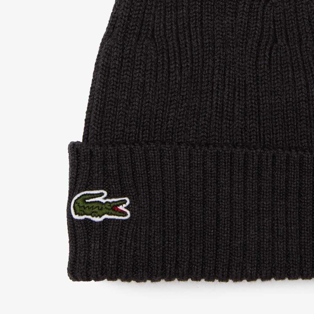 Lacoste Ribbed Villa Beanie Harmaat | CYD-567814