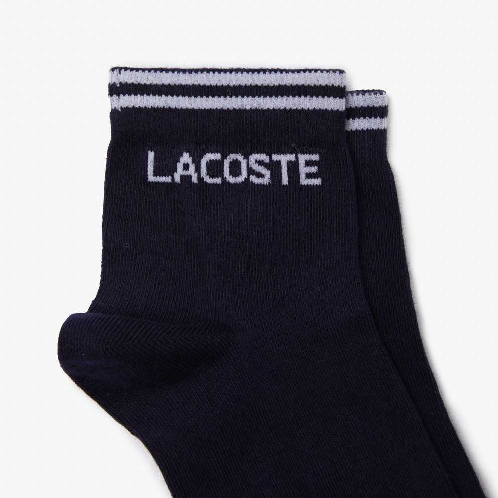 Lacoste SPORT Low-Cut Puuvilla Sock Two-Pack Laivastonsininen Sininen Valkoinen | VKF-980513