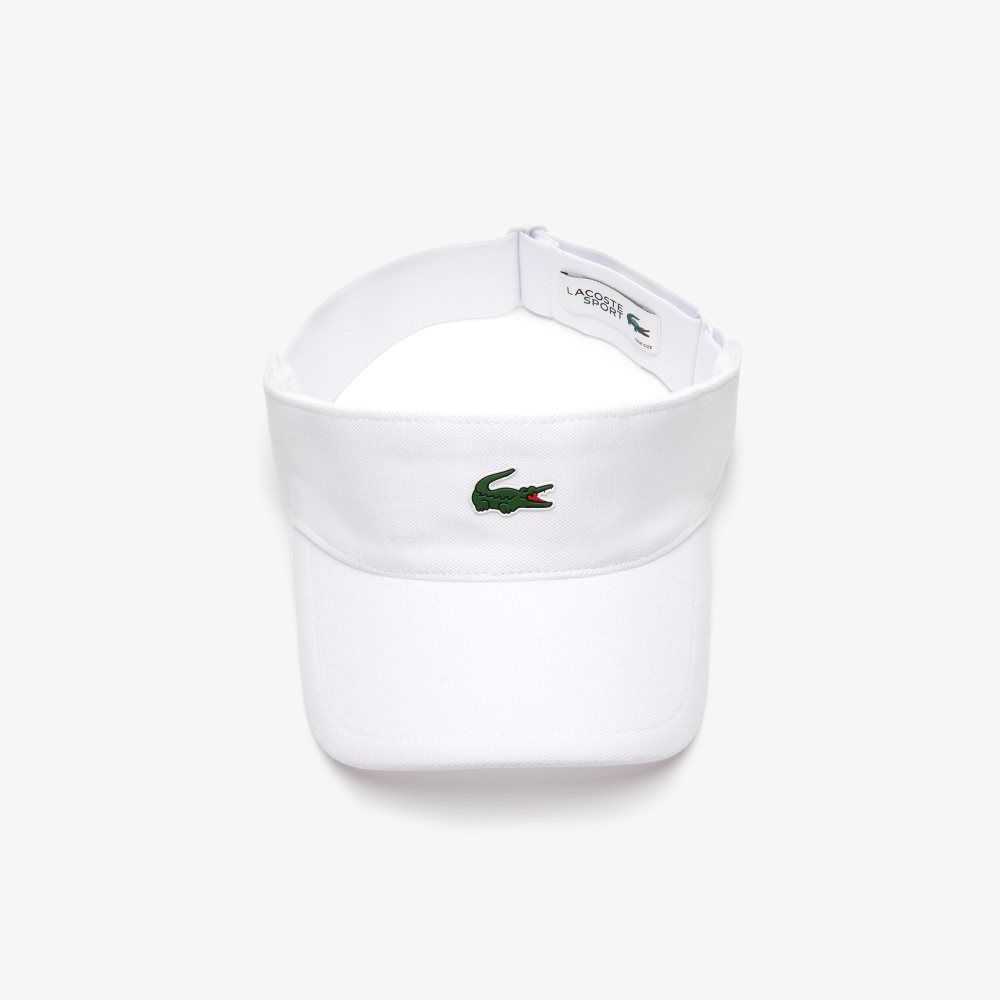 Lacoste SPORT Pique And Fleece Tennis Visor Valkoinen | BJD-234160