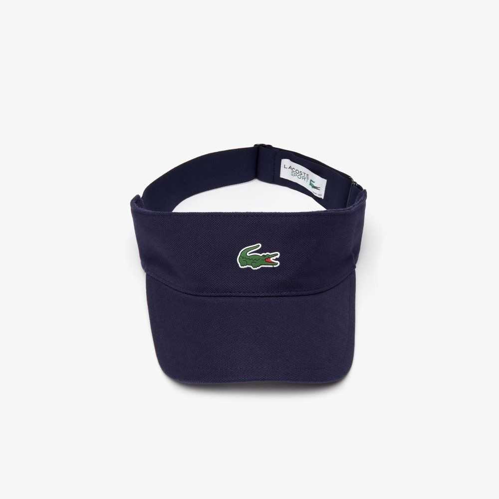 Lacoste SPORT Pique And Fleece Tennis Visor Laivastonsininen Sininen | INW-476382