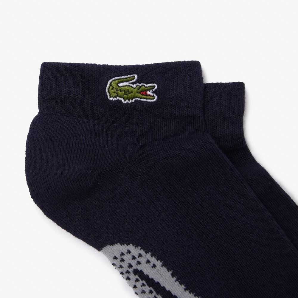 Lacoste SPORT Stretch Puuvilla Low-Cut Laivastonsininen Sininen Harmaat | IAO-095783